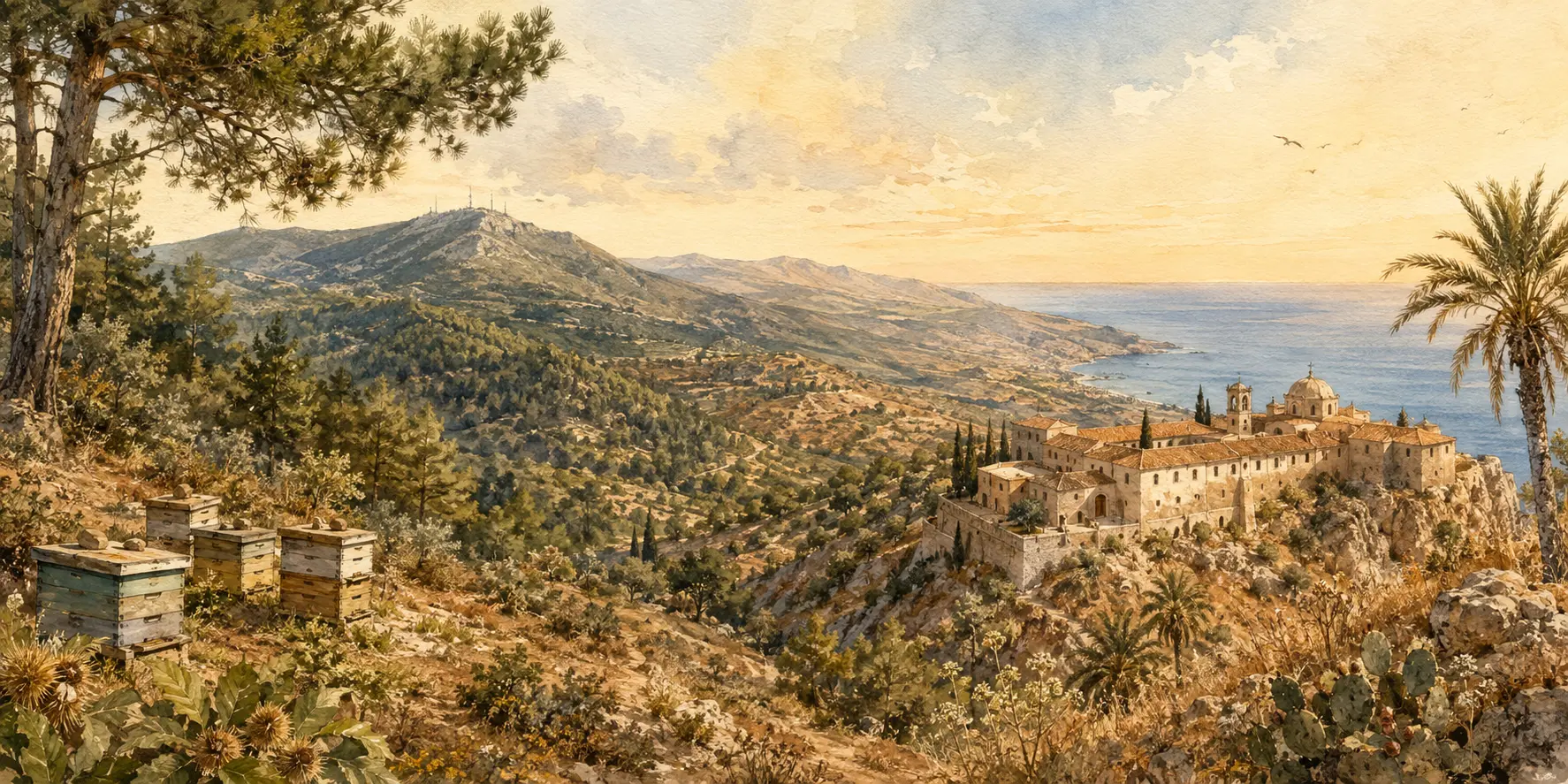 Ο Χορτιάτης και η Μονή Πρέβελη — οι δύο τόποι του Μελιγερέτη